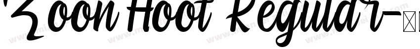 Zoon Hoot Regular字体转换